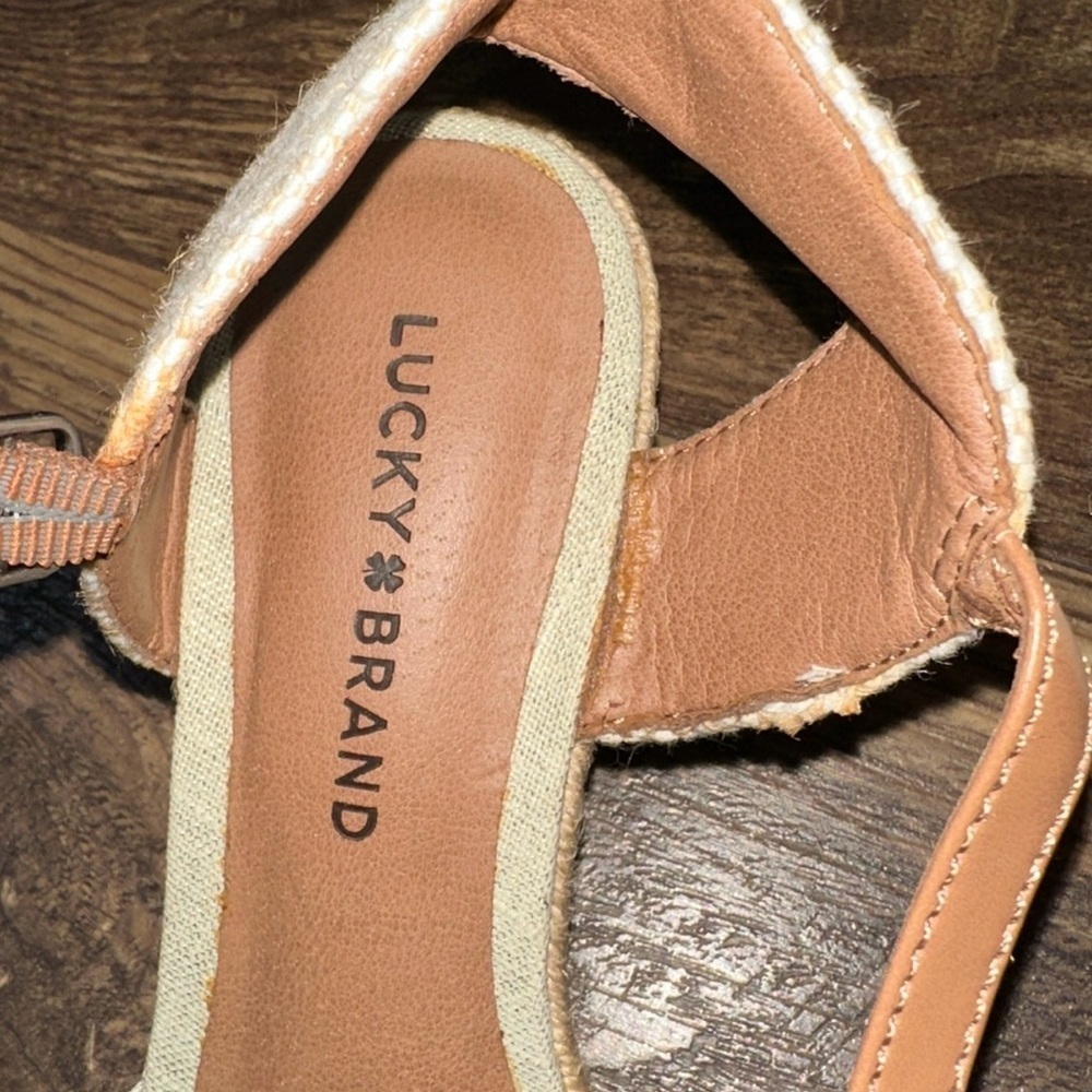 Women’s Lucky Brand Kalley Espadrille Wedge Sandals size 8.5 - Picture 9 of 14